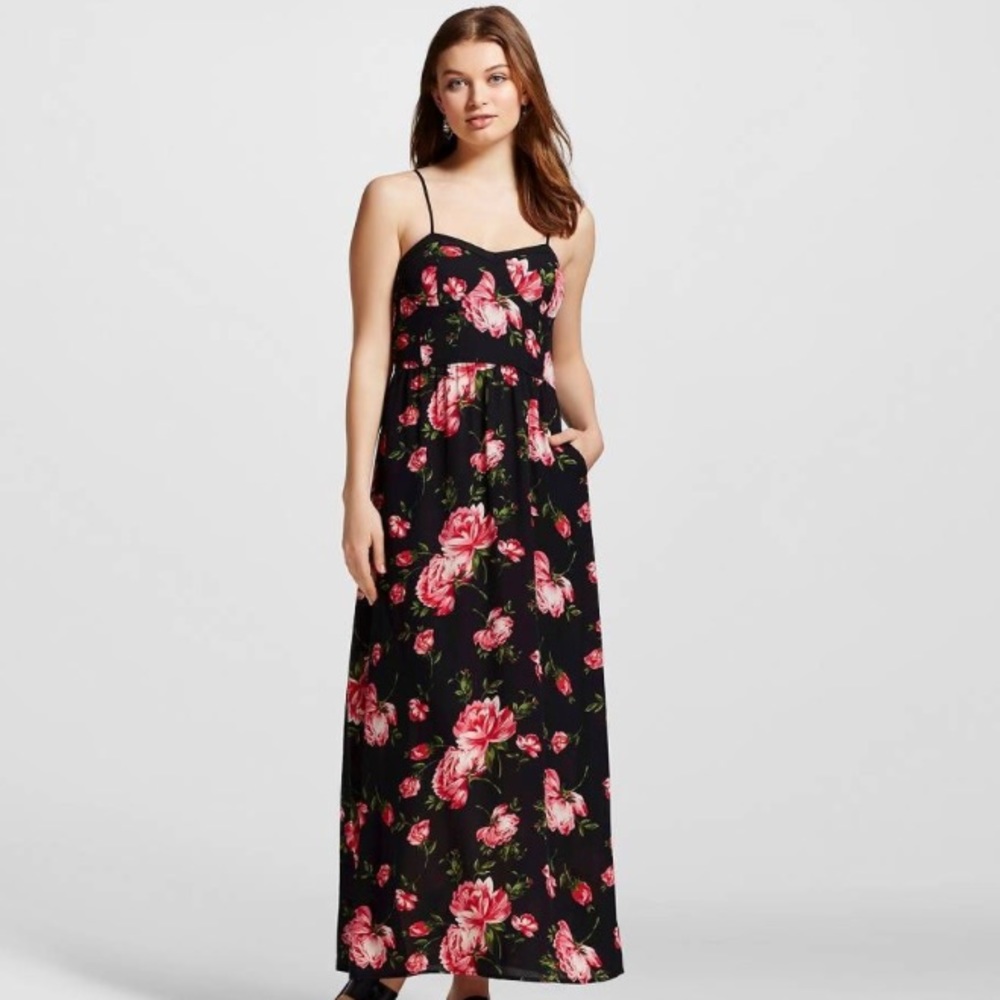 Xhilaration floral maxi dress
